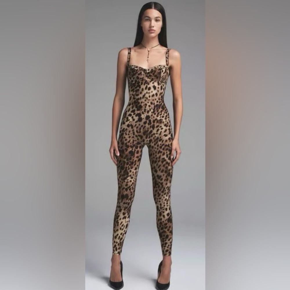 Dolce & Gabbana skims leopard jumpsuit